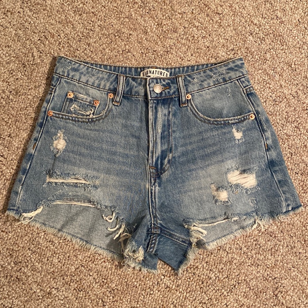 NWT - Distressed High Waisted Denim Shorts - Great Gift!